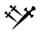 Daggers symbol for letter Q