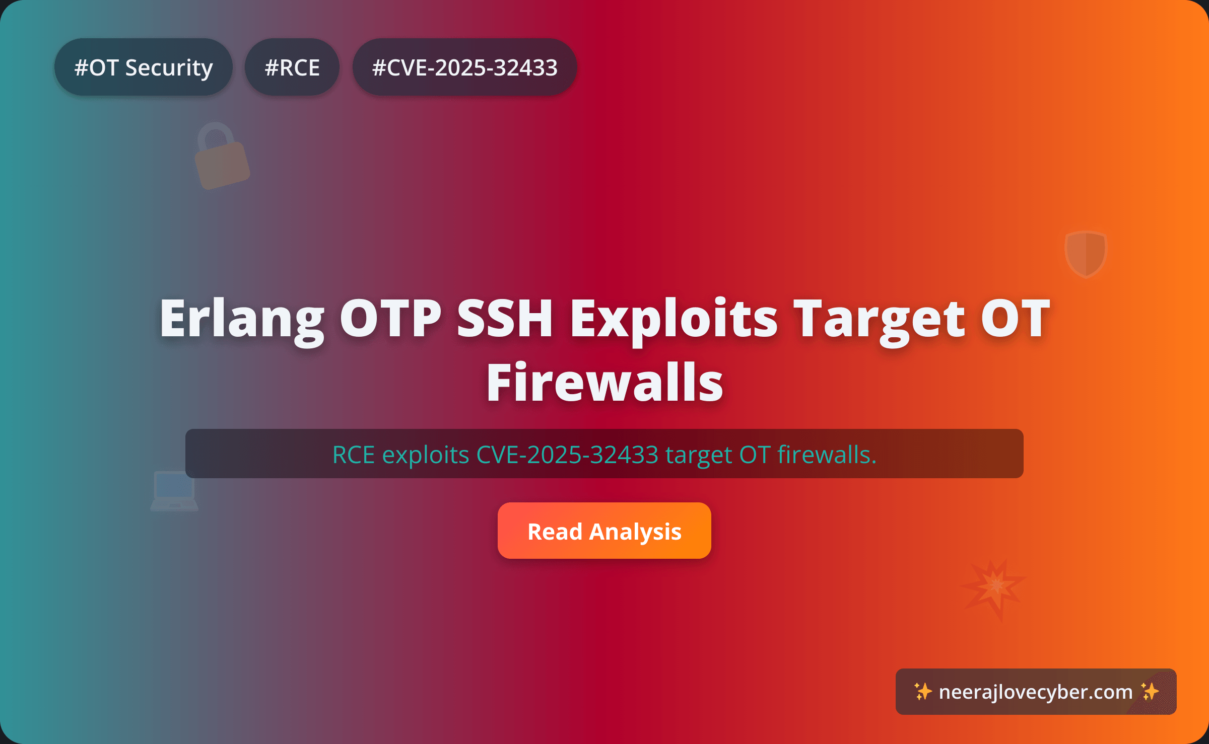 Erlang OTP SSH Exploits Target OT Firewalls