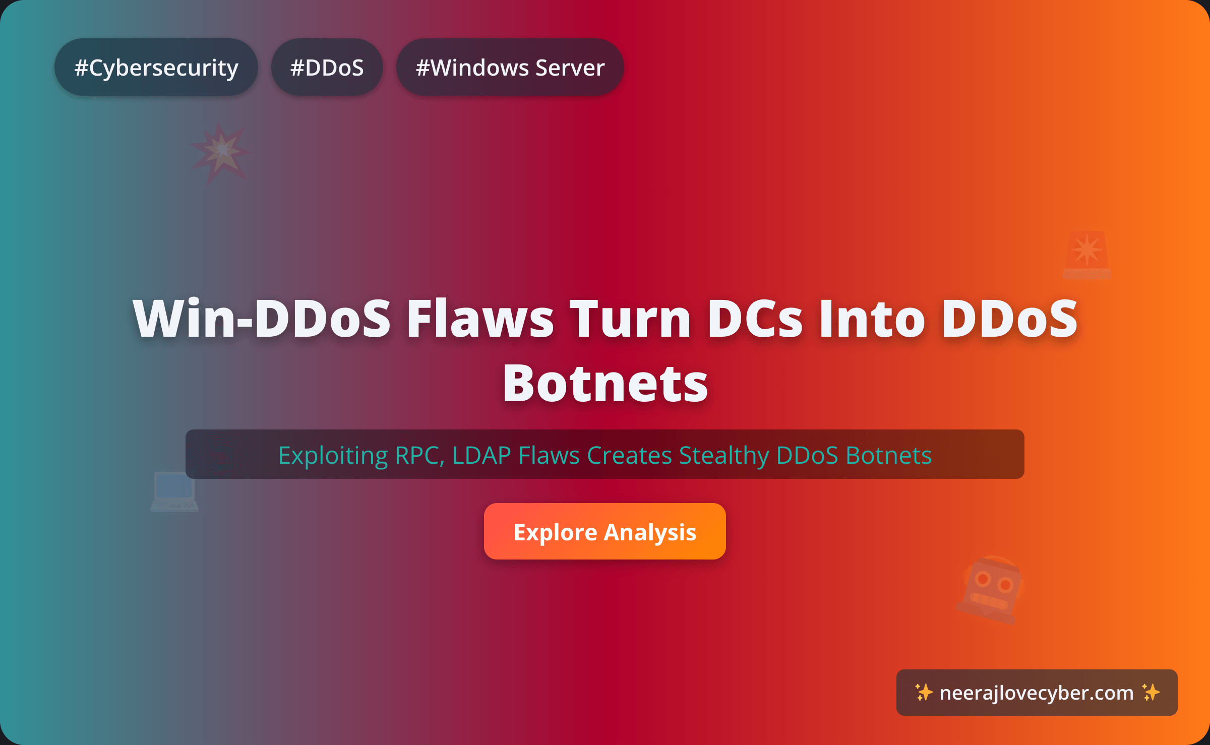 SafeBreach researchers have unveiled 'Win-DDoS,' a novel attack that turns public domain controllers into a powerful DDoS botnet. This method exploits RPC and LDAP flaws to amplify traffic without credentials or code execution, manipulating the LDAP URL referral process to redirect thousands of DCs to a victim's server. What makes this technique dangerous is its stealth and efficiency; it requires no purchased infrastructure and leaves no traceable footprint, turning the Windows platform itself into both a weapon and a victim.